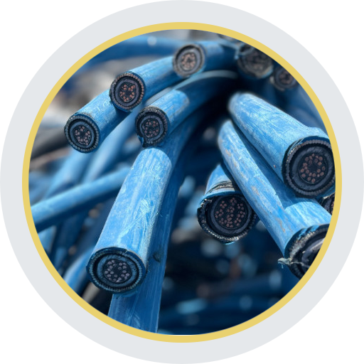 Insulated cable scrap for recycling — Al-Ahmadiah Kuwait